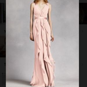 Size 4 “White by Vera Wang” in blush dress